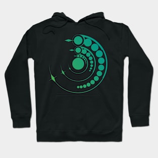 Crop formation. Extraterrestrial minimalistic abstract Hoodie